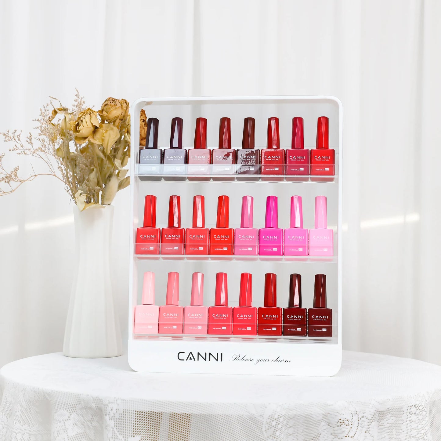 30pcs/set CANNI TPO FREE HEMA FREE Gel Polish VIPKit WholeSet New Learner Nail Maincure Gel Varnish Branded Suitcase