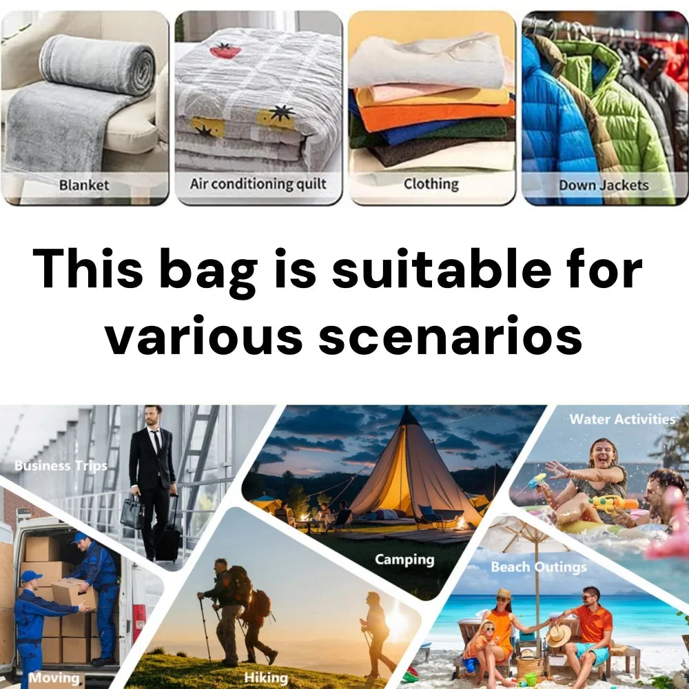 TPU Vacuum Storage bag,Travel essentials Clothes organizer packaging bags practical accessories compression packing cubes