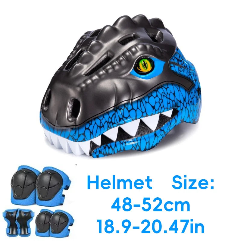 Children's Bicycle Helmet 3D Shockproof Design Breathable Liner Balance Bike Safety Helmet Unisex 48-52cm Fit Cycling Cap