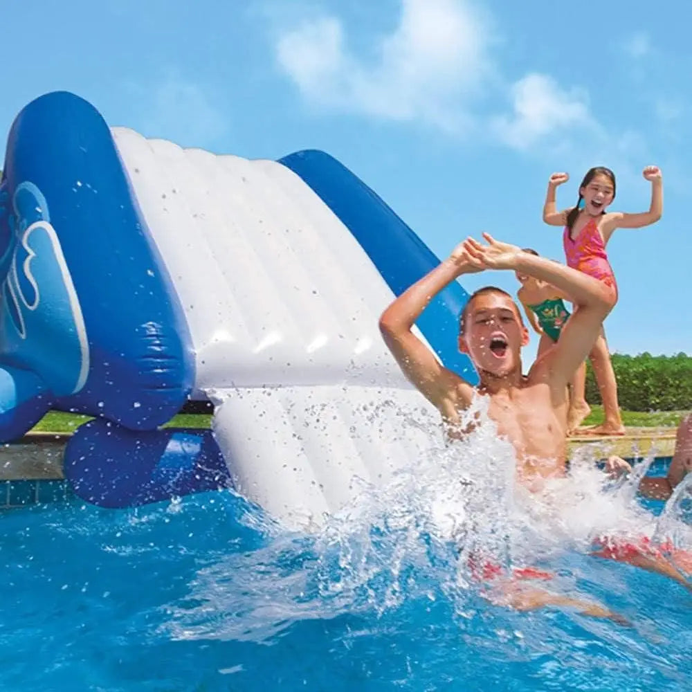 Durable Inflatable Play Center with Slide for Ages 6+, Repair Kit Included, Model 58849EP